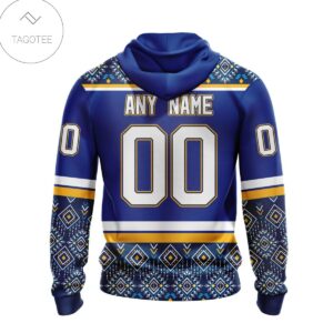 Personalized Nhl St. Louis Blues Native American Pattern Hoodie
