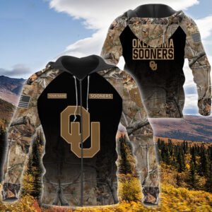 Personalized Oklahoma Sooners Hunting Camo Custom 3D Shirt