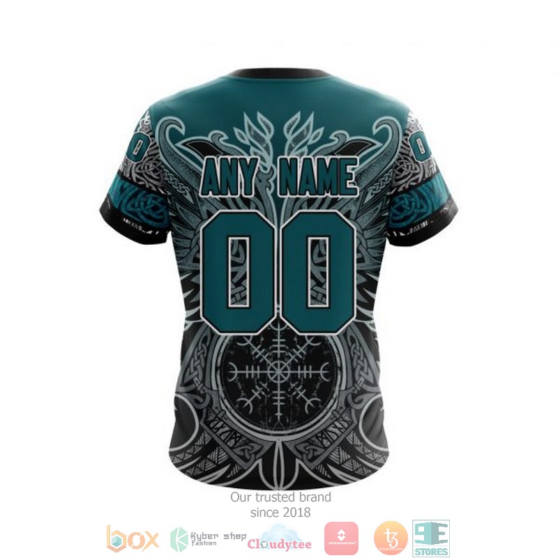Personalized San Jose Sharks Nhl Norse Viking Symbols Custom 3D Shirt Personalized San Jose Sharks Nhl Norse Viking Symbols Custom 3D Shirt
