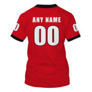 Personalized Sec Georgia Bulldogs Nike Red Custom 3D Shirt