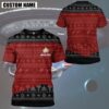 Personalized Star Trek The Next Generation 1987 Red 3D Shirt