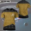 Personalized Star Trek The Next Generation 1987 Yellow 3D Shirt
