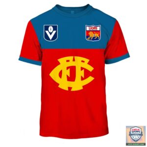 Personalized Throwback 1980 Fitzroy Lions Vintage Home Jerseys 3D Hoodie T-Shirt