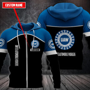 Personalized United Automobile Workers Fleece Hoodie