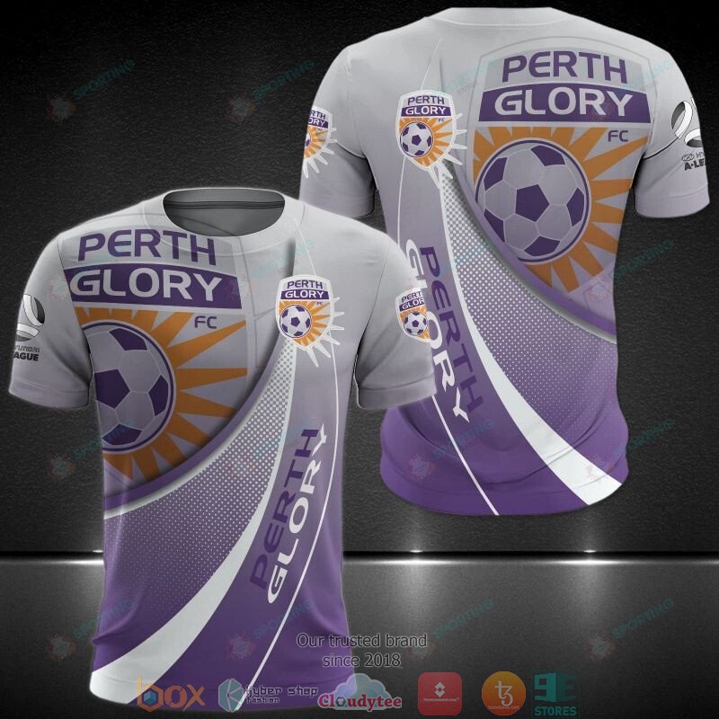 Perth Glory Purple 3D Hoodie Perth Glory Purple 3D Hoodie
