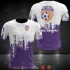 Perth Glory White Purple 3D Shirt