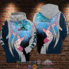 Piglet Disney Castle Firework 3D Hoodie