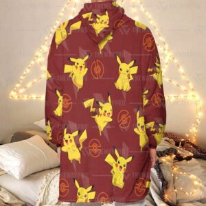 Pokemon Pikachu Fleece Hoodie Blanket