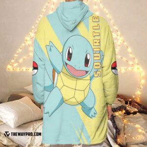 Pokemon Squirtle Fleece Hoodie Blanket
