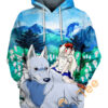 Princess Mononoke San And Moro Ghibli Hoodie 3D