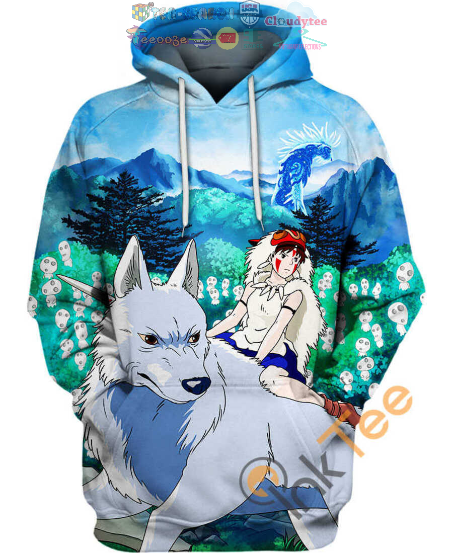 Princess-Mononoke-San-And-Moro-Ghibli-Hoodie-3D-2