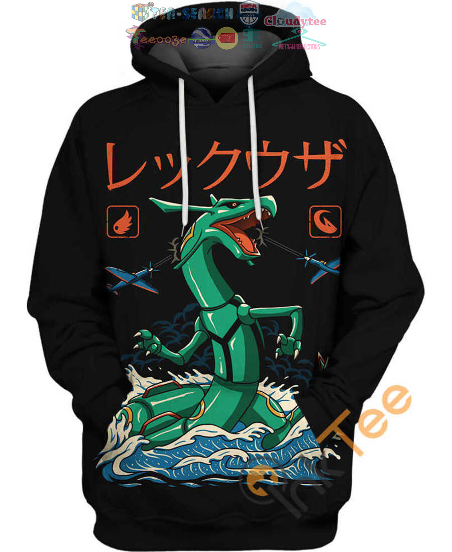 Rayquaza-Pokemon-Hoodie-3D-2