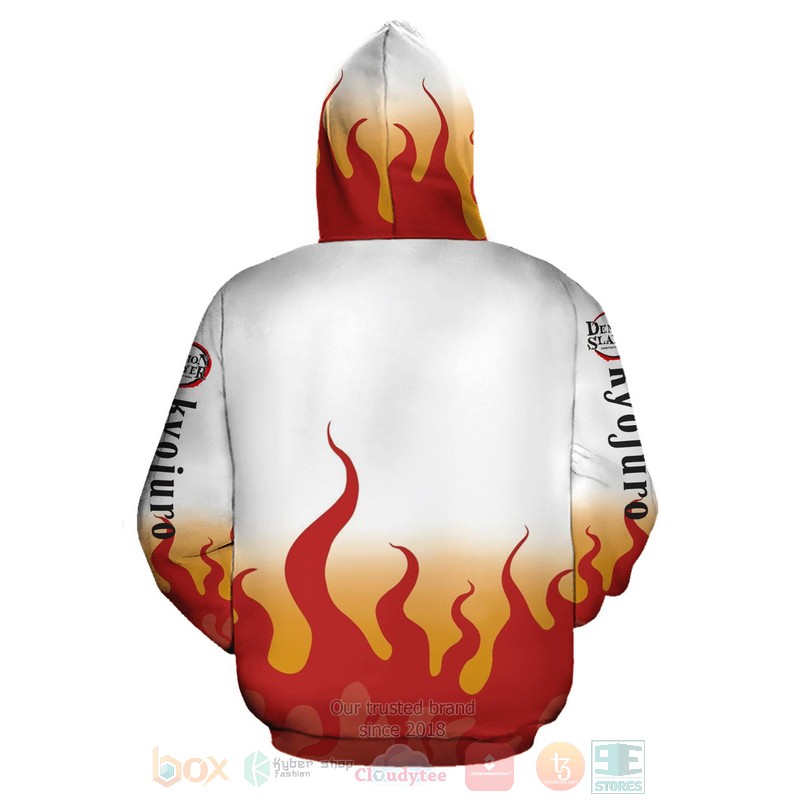 Rengoku Zip Kimetsus Anime 3D Zip Hoodie Rengoku Zip Kimetsus Anime 3D Zip Hoodie