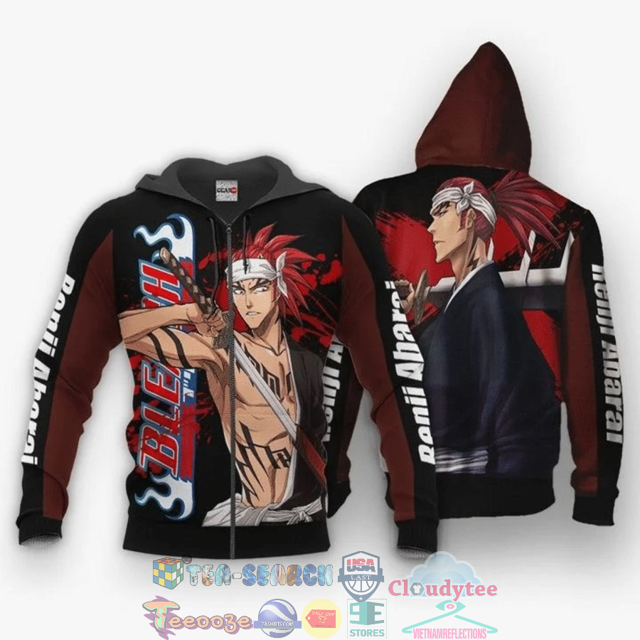 Renji Abarai Bleach 3D Hoodie Renji Abarai Bleach 3D Hoodie