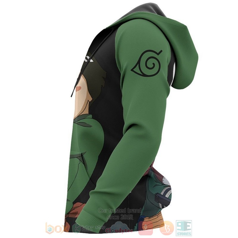 Rock Lee Custom Anime Naruto 3D Hoodie Rock Lee Custom Anime Naruto 3D Hoodie
