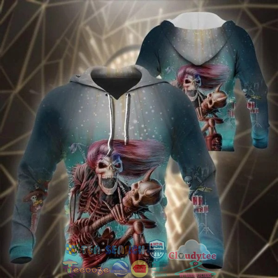 Rocker Skeleton 3D Hoodie Rocker Skeleton 3D Hoodie