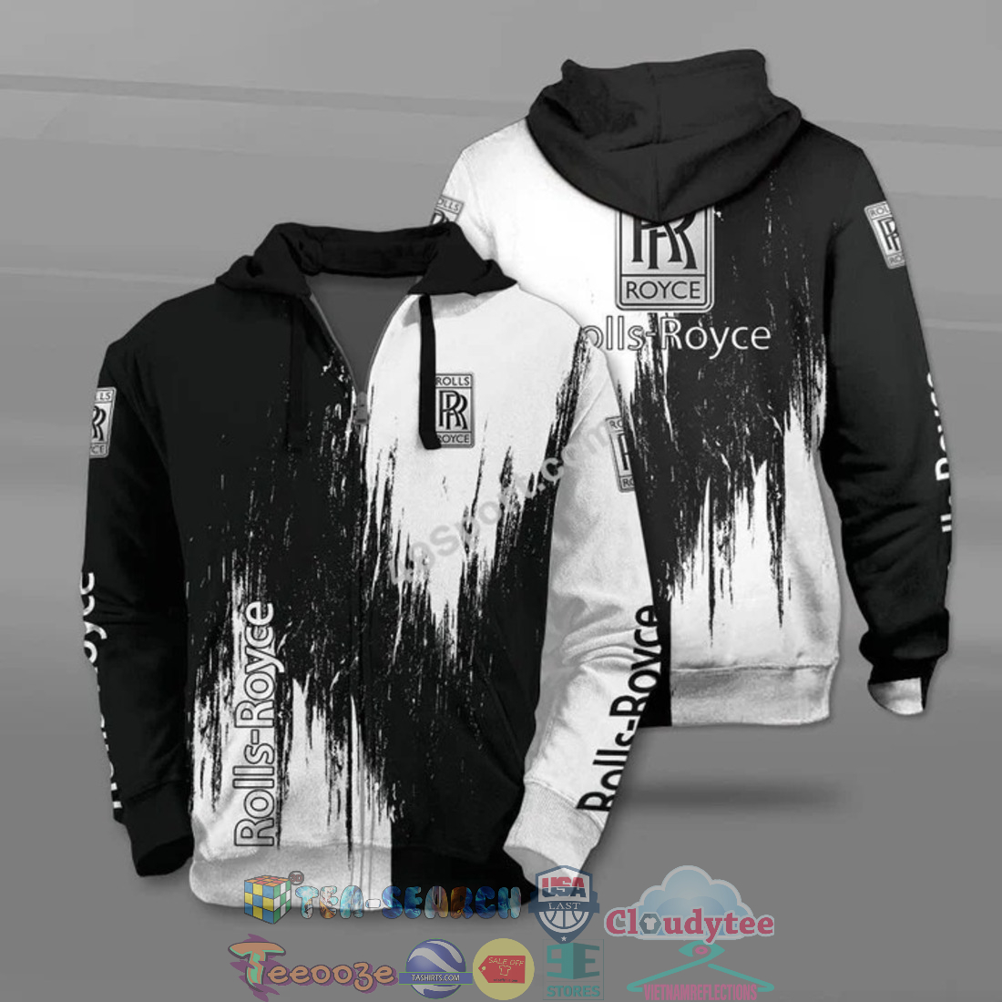 Rolls Royce All Over Printed T-Shirt Hoodie Rolls Royce All Over Printed T-Shirt Hoodie