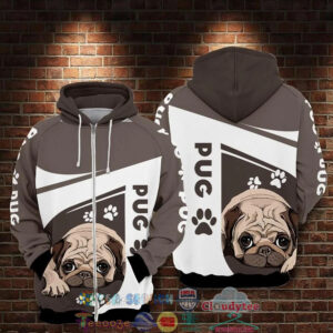 Sad Pug Dog 3D Hoodie