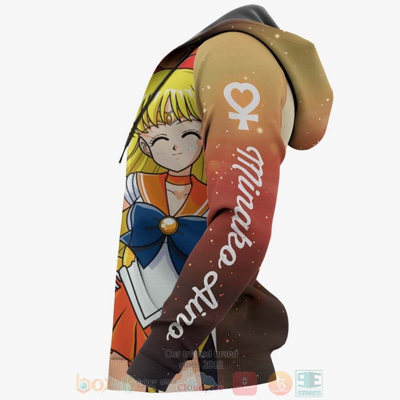 Sailor Venus Minako Aino Sailor Moon Anime 3D Hoodie Sailor Venus Minako Aino Sailor Moon Anime 3D Hoodie