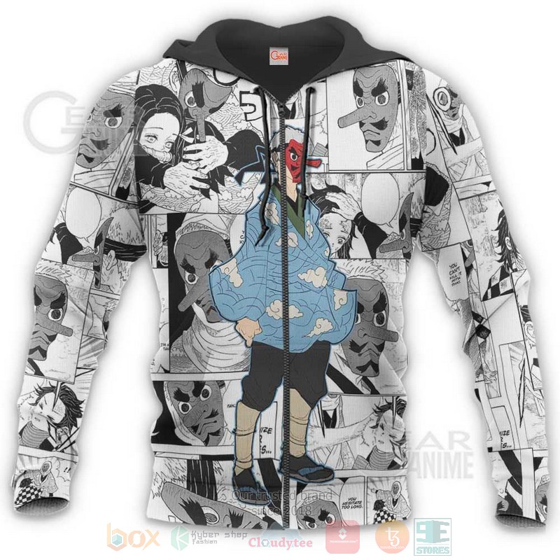 Sakonji Urokodaki Kimetsu Anime-Manga 3D Hoodie Sakonji Urokodaki Kimetsu Anime-Manga 3D Hoodie
