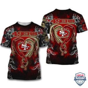 San Francisco 49Ers Dragon Nfl 3D Hoodie T-Shirt