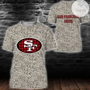 San Francisco 49Ers Plaid Flannelall Over Print Hoodie