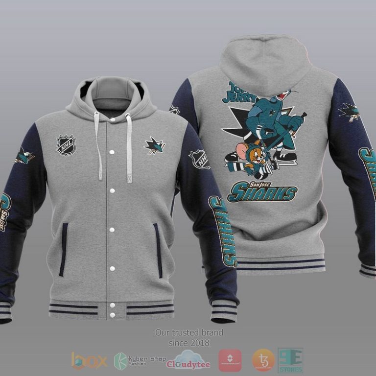 San-Jose-Sharks-Nhl-Tom-And-Jerry-Baseball-Hoodie-Jacket-2