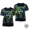 Seattle Seahawks Dragon Nfl 3D Hoodie T-Shirt