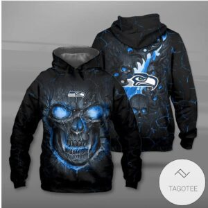 Seattle Seahawks Lava Skull Hoodie