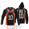 Shoyo Hinata Haikyuu Number 10 3D Hoodie