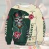 Skeleton Jameson Irish Whiskey 3D Shirt