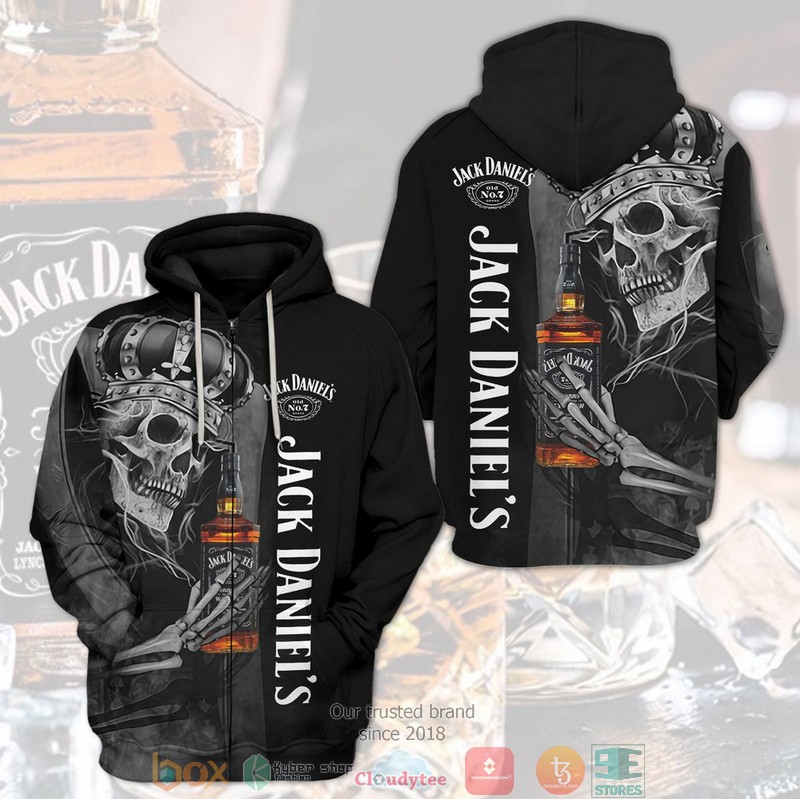 Skull King Jack Daniel’S No.7 3D Shirt Skull King Jack Daniel’S No.7 3D Shirt