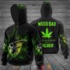 Skull Weed Dad Like A Regular Dad But Higher 3D Shirt