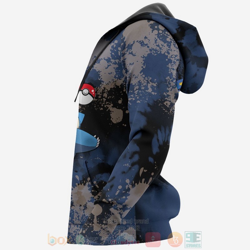 Snorlax Custom Pokemon Anime Tie Dye 3D Hoodie Snorlax Custom Pokemon Anime Tie Dye 3D Hoodie