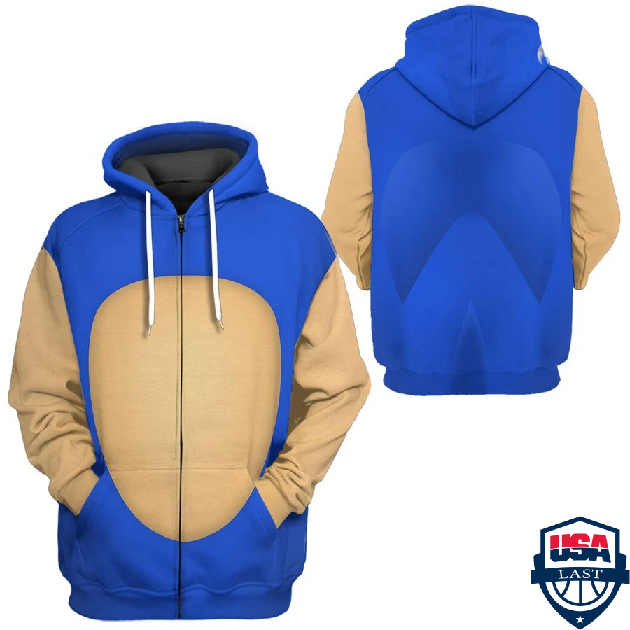 Sonic Cosplay 3D Hoodie Apparel Sonic Cosplay 3D Hoodie Apparel