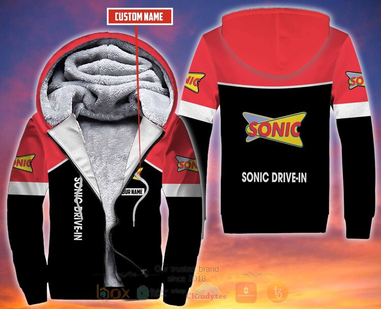 Sonic Drive-In Personalized Fleece 3D Hoodie Sonic Drive-In Personalized Fleece 3D Hoodie