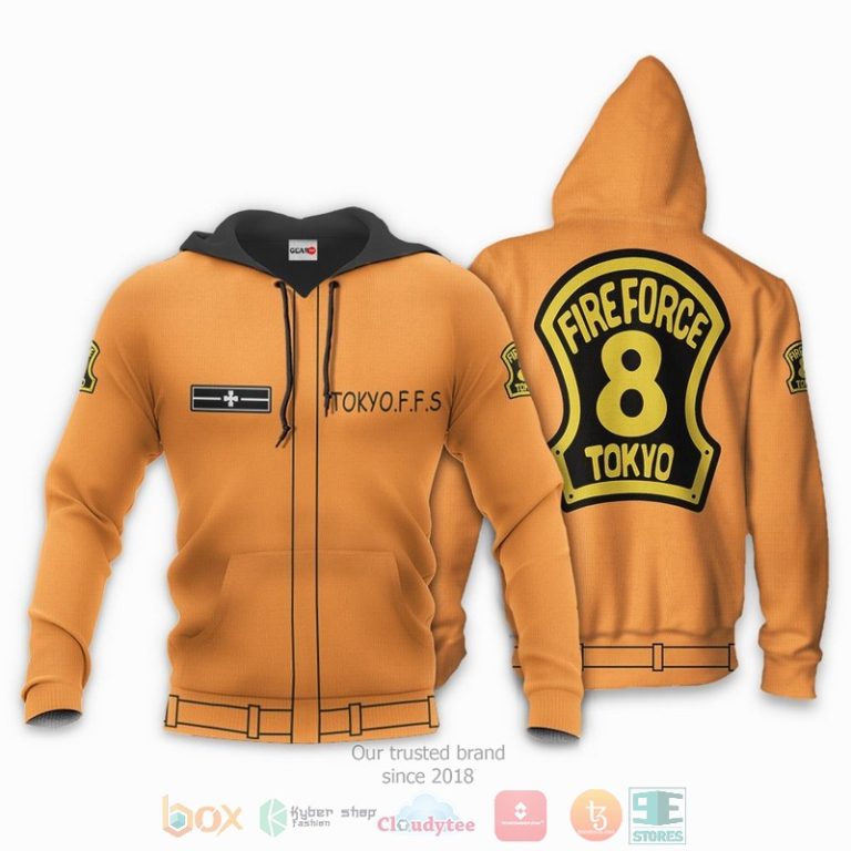 Special-Fire-Force-Company-8-Casual-Uniform-Fire-Force-Anime-3D-Hoodie-Bomber-Jacket-3