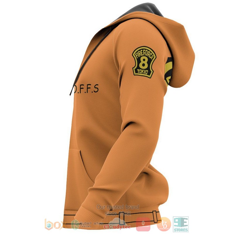 Special Fire Force Company 8 Casual Uniform Fire Force Anime 3D Hoodie Special Fire Force Company 8 Casual Uniform Fire Force Anime 3D Hoodie