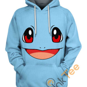 Squirtle Face Pokemon Hoodie 3D