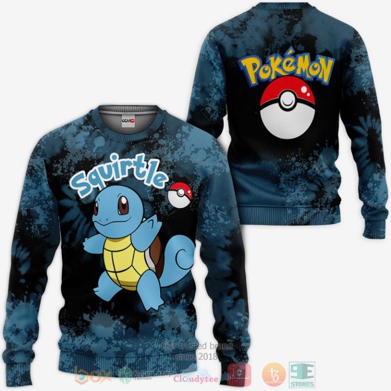 Squirtle-Pokemon-Anime-Tie-Dye-Style-3D-Hoodie-Bomber-Jacket-2