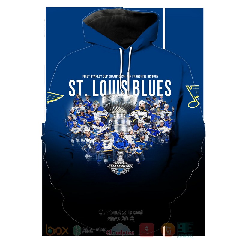 St. Louis Blues Nhl Stanley Cup Champions 3D Hoodie St. Louis Blues Nhl Stanley Cup Champions 3D Hoodie