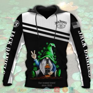 St. Patrick’S Day Gnome Jack Daniel’S No.7 3D Hoodie