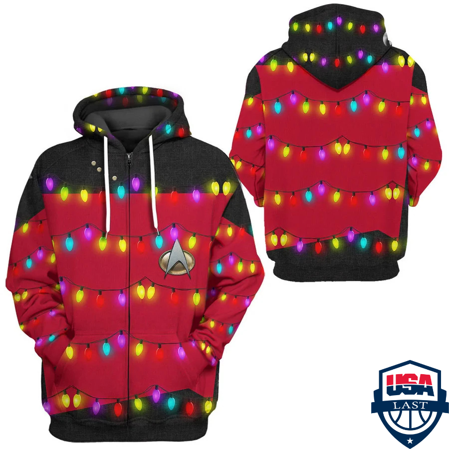 Star Trek The Next Generation 1987 1994 Red 3D Hoodie Apparel- Saleoff Star Trek The Next Generation 1987 1994 Red 3D Hoodie Apparel- Saleoff