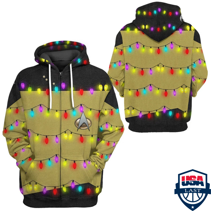 Star Trek The Next Generation 1987 1994 Yellow 3D Hoodie Apparel- Saleoff Star Trek The Next Generation 1987 1994 Yellow 3D Hoodie Apparel- Saleoff