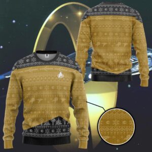 Star Trek The Next Generation 1987 Yellow 3D Shirt