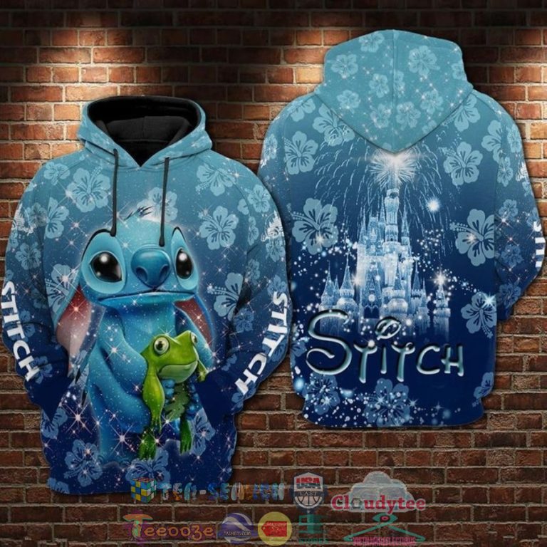 Stitch-Frog-Hibiscus-3D-Hoodie-1