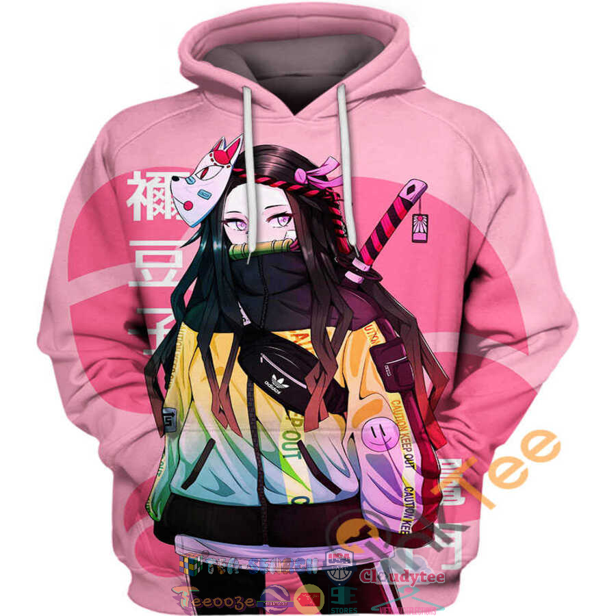 Street Style Nezuko Kamado Demon Slayer Hoodie 3D Street Style Nezuko Kamado Demon Slayer Hoodie 3D