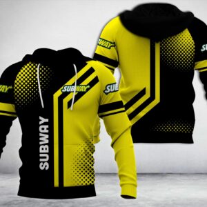 Subway Black Yellow 3D Hoodie