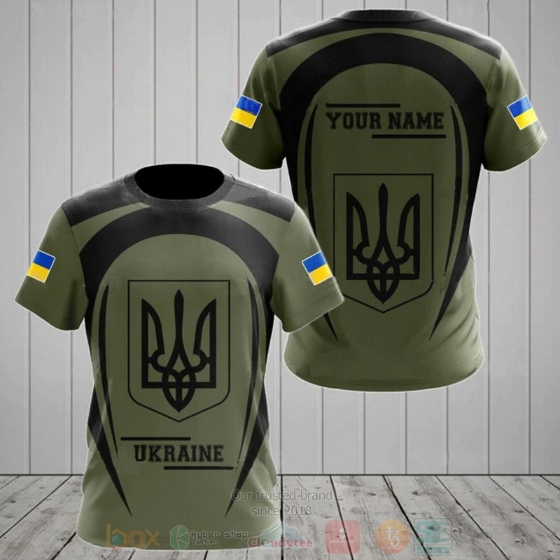 Support Ukraine Ukrainian Flag Custom Name 3D Hoodie Support Ukraine Ukrainian Flag Custom Name 3D Hoodie