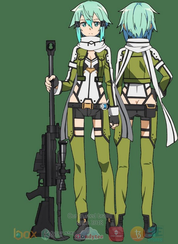 Sword Art Online Shino Asada Uniform Anime 3D Hoodie Sword Art Online Shino Asada Uniform Anime 3D Hoodie